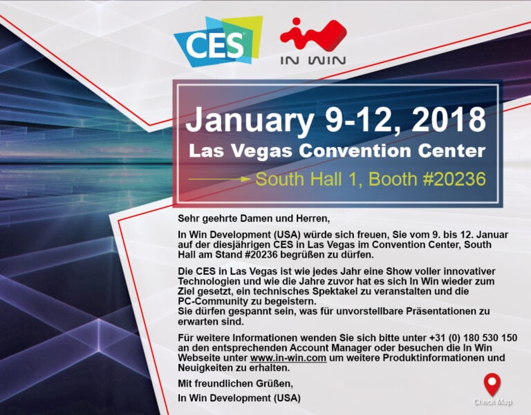 In Win CES 2018 Einladung