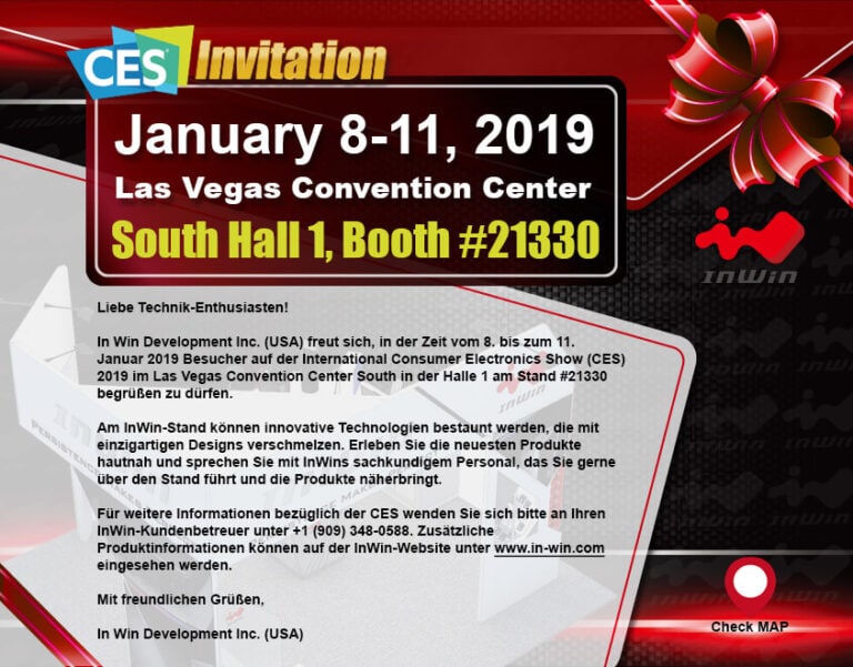 InWin lädt ein zur CES 2019