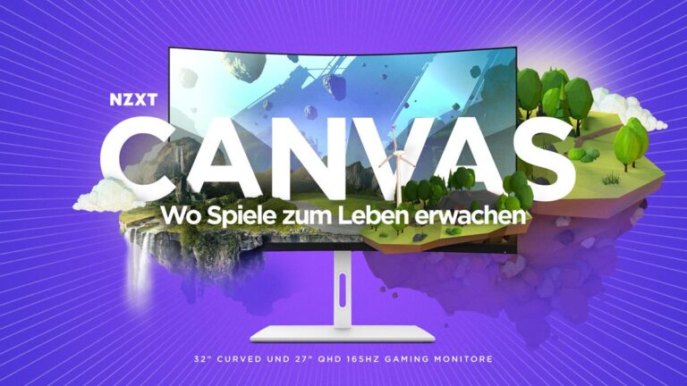 NZXT bringt die Canvas QHD-Monitore auf den Markt, die sich an die Bedürfnisse von Gamern richten