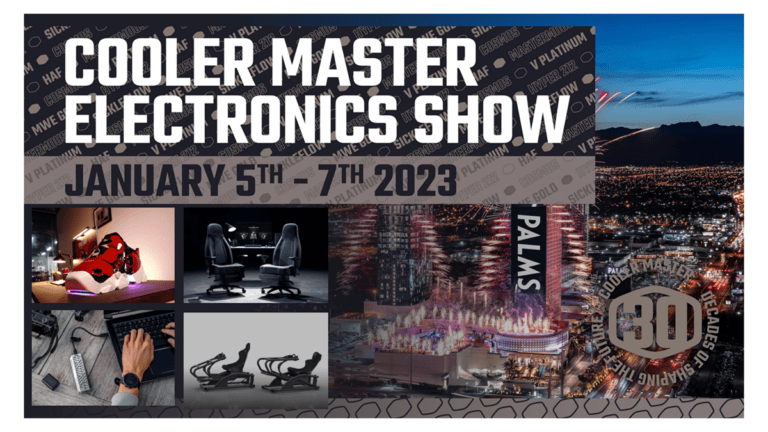Die Türen öffnen sich: Cooler Master Electronics Show vom 05. – 07. Januar 2023 in Las Vegas