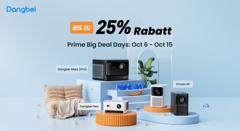 Dangbei kündigt bis zu 25 % Rabatt auf sein großes Sortiment an Projektoren für die Amazon Prime Big Deal Days 2023 an