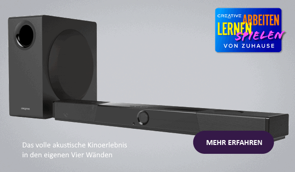Creative SXFI Carrier – die neue Dimension der Soundbar