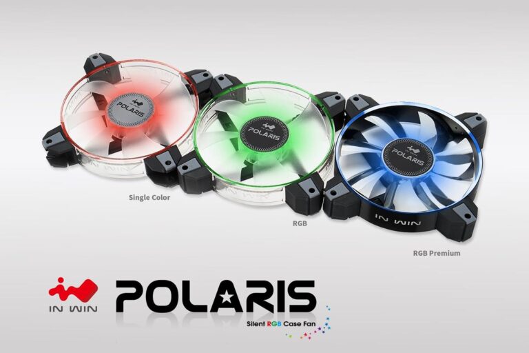 In Win stellt die Gehäuselüfter der Polaris-Serie vor