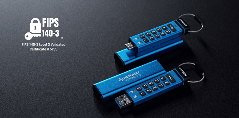 La gamme Kingston IronKey Keypad 200 obtient la  certification FIPS 140-3 de niveau 3 du NIST