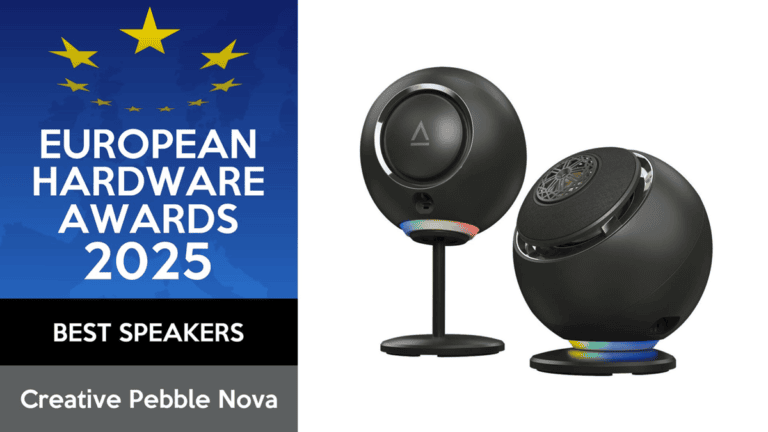 „Bester Lautsprecher“: Creative Pebble Nova bei den European Hardware Awards 2025 ausgezeichnet