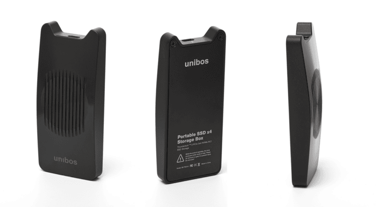 unibos stellt mit dem BR-TB3-X4  ein externes NVMe-SSD-Gehäuse vor