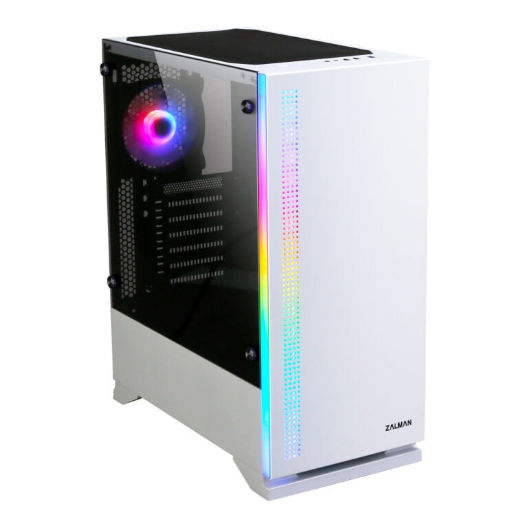 ZALMAN S5: Eleganter, weißer Midi-Tower mit cleverem Kabelmanagement