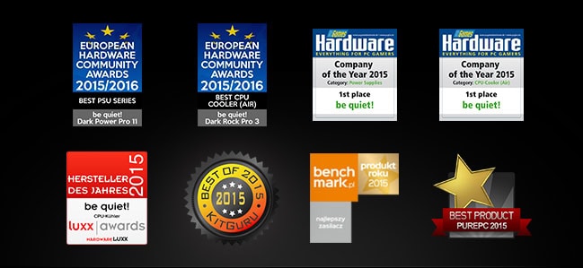 Premium products from be quiet! convince media and readers alike